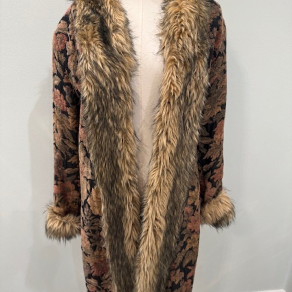 Winter Coat with Fur Trim